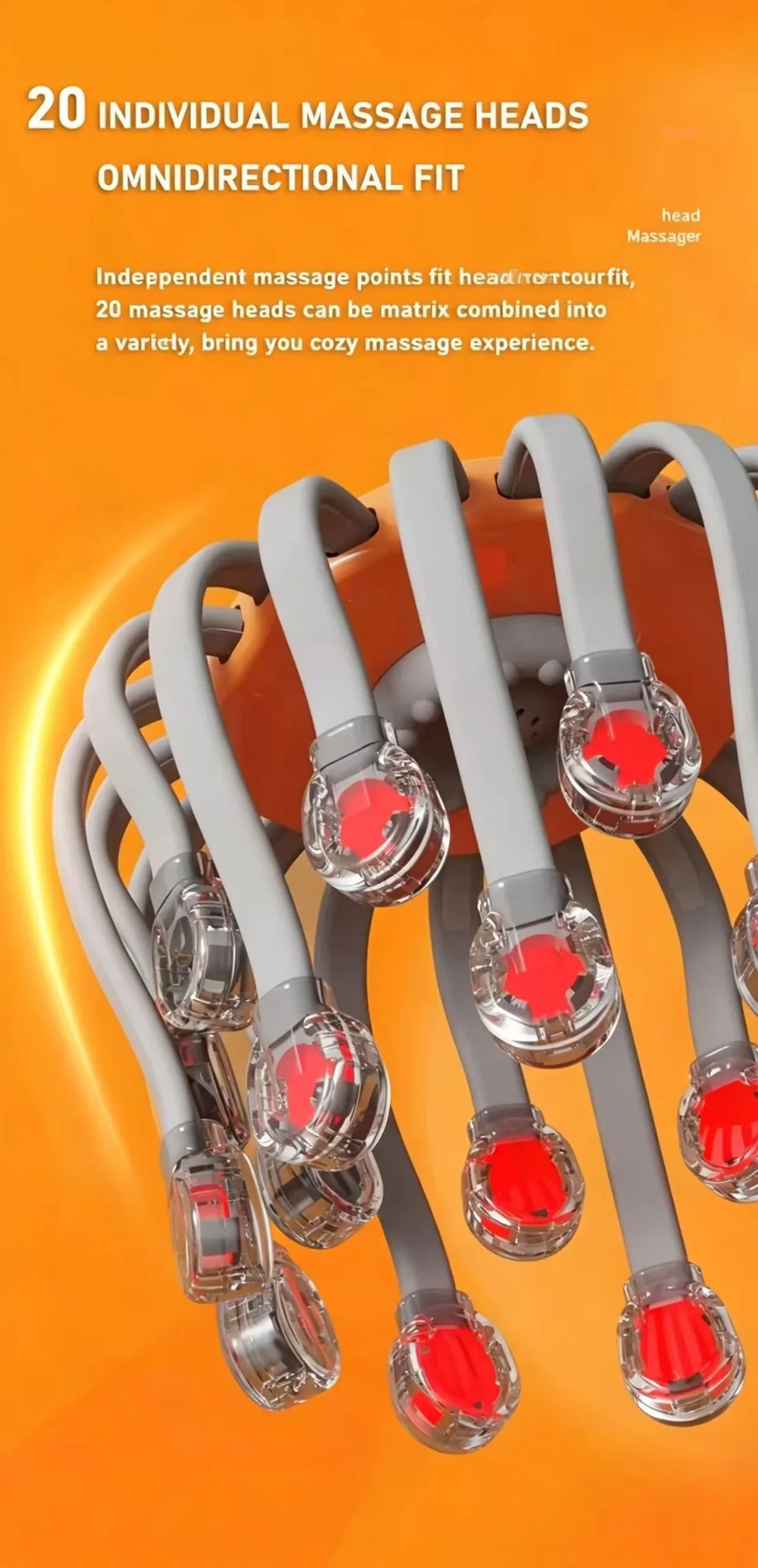 Octopus Head Massager – Wireless Vibrating Scalp Scratcher