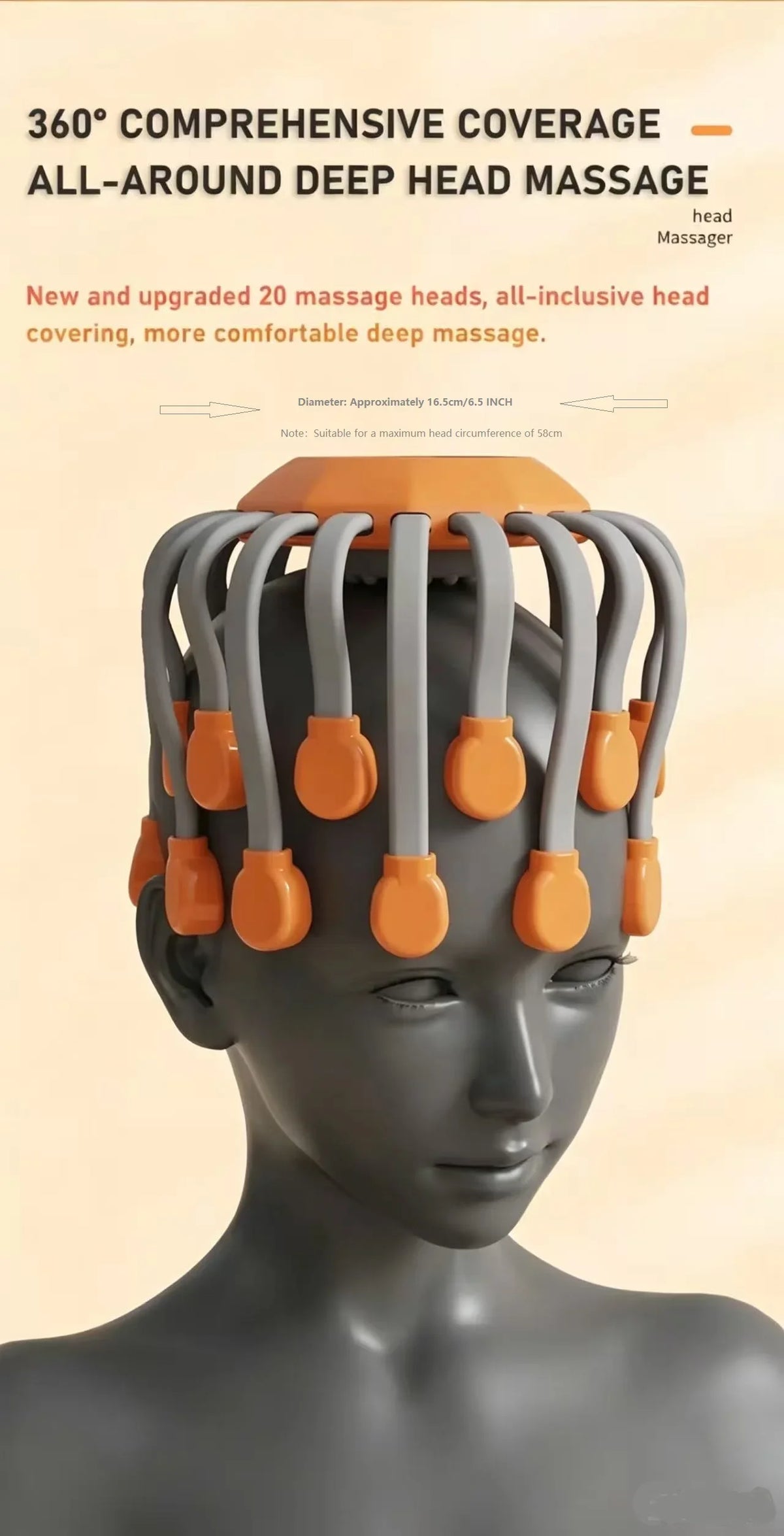 Octopus Head Massager – Wireless Vibrating Scalp Scratcher