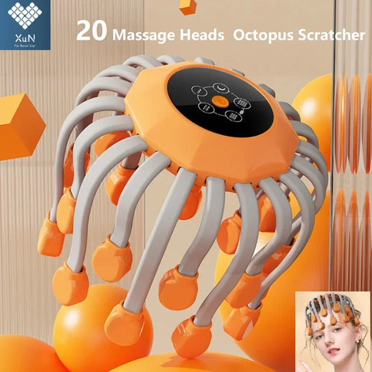 Octopus Head Massager – Wireless Vibrating Scalp Scratcher